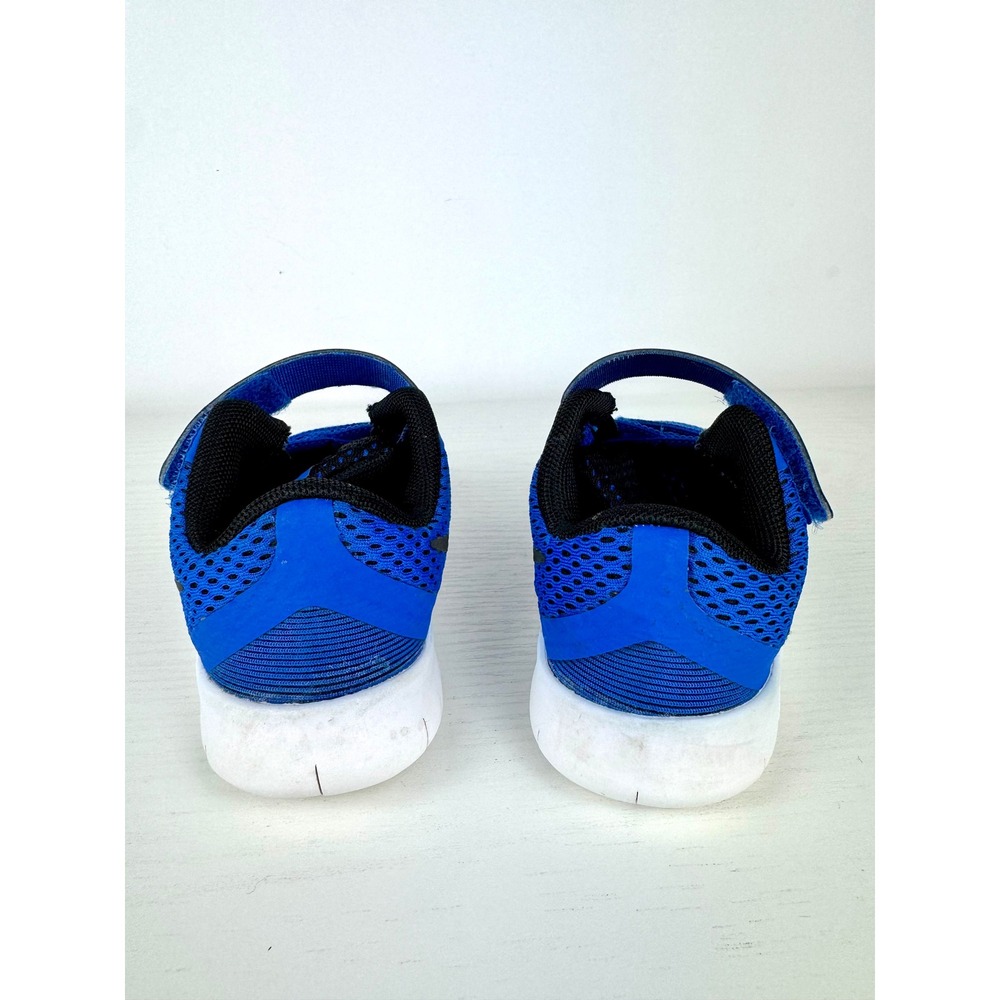 Nike Free Toddler Baby Shoes Blue Black Athletic Sneaker Size 6C Infant Slip On - Picture 5 of 8
